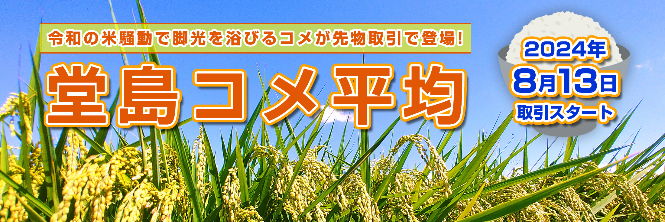 堂島コメ平均（米穀指数先物取引） | 北辰物産株式会社
